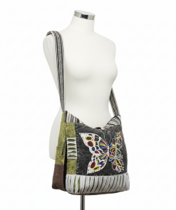 Gypsy Handmade Festival Shoulder Bag – Unique Butterfly Embroidery Gheri Hippie Tote | Wholesale