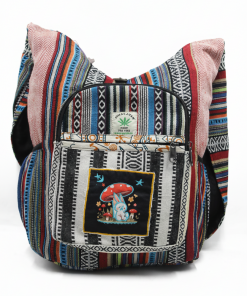 Mushroom Embroidered Hippie Bag – Colorful Boho Shoulder Crossbody | Wholesale