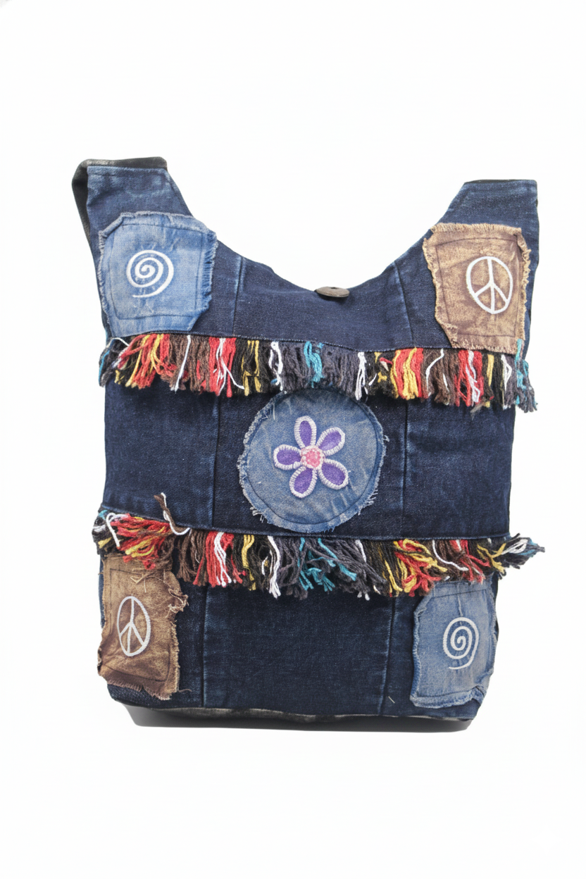 Artisan Handmade Boho Hippie Crossbody Bag – Razor Cut Patchwork Gheri Travel & Festival | Wholesale Artisan Handmade Boho Hippie Crossbody Bag – Razor Cut Patchwork Gheri Travel & Festival | Wholesale