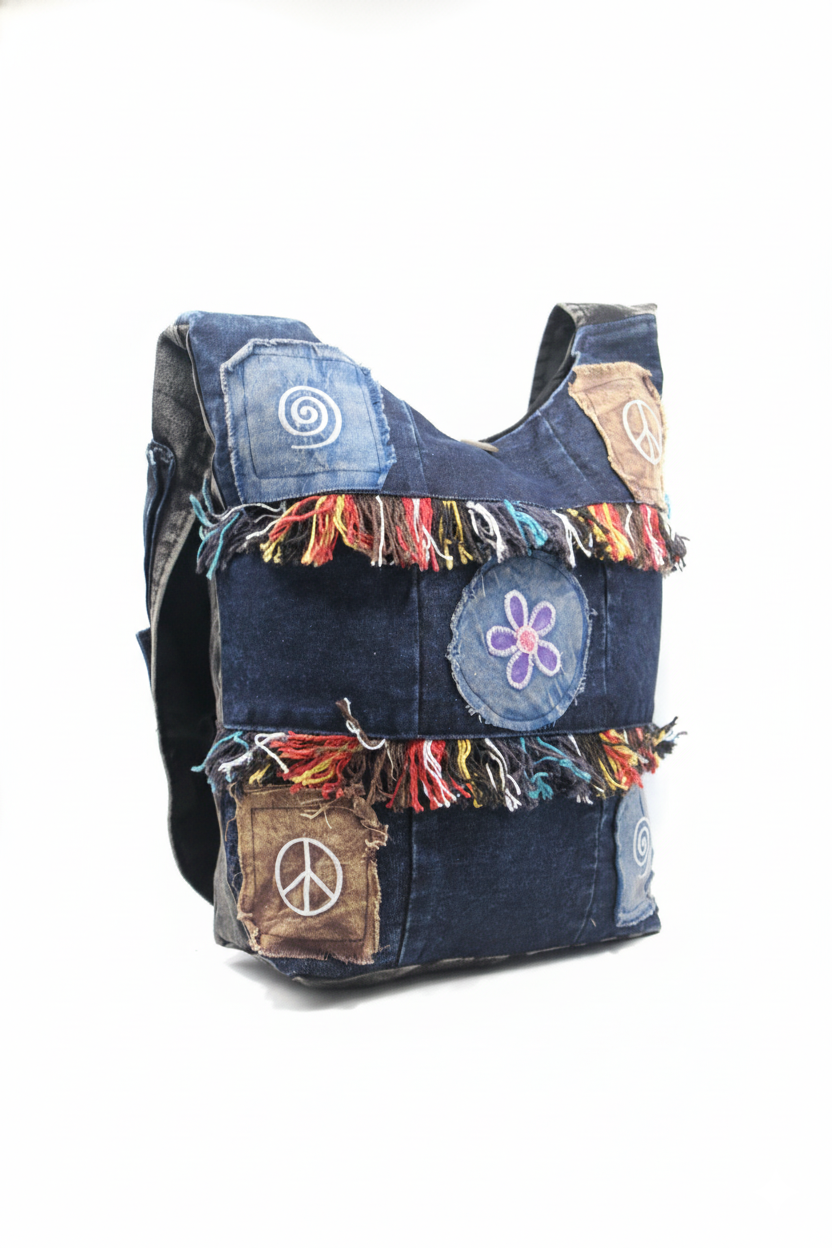 Artisan Handmade Boho Hippie Crossbody Bag – Razor Cut Patchwork Gheri Travel & Festival | Wholesale Artisan Handmade Boho Hippie Crossbody Bag – Razor Cut Patchwork Gheri Travel & Festival | Wholesale