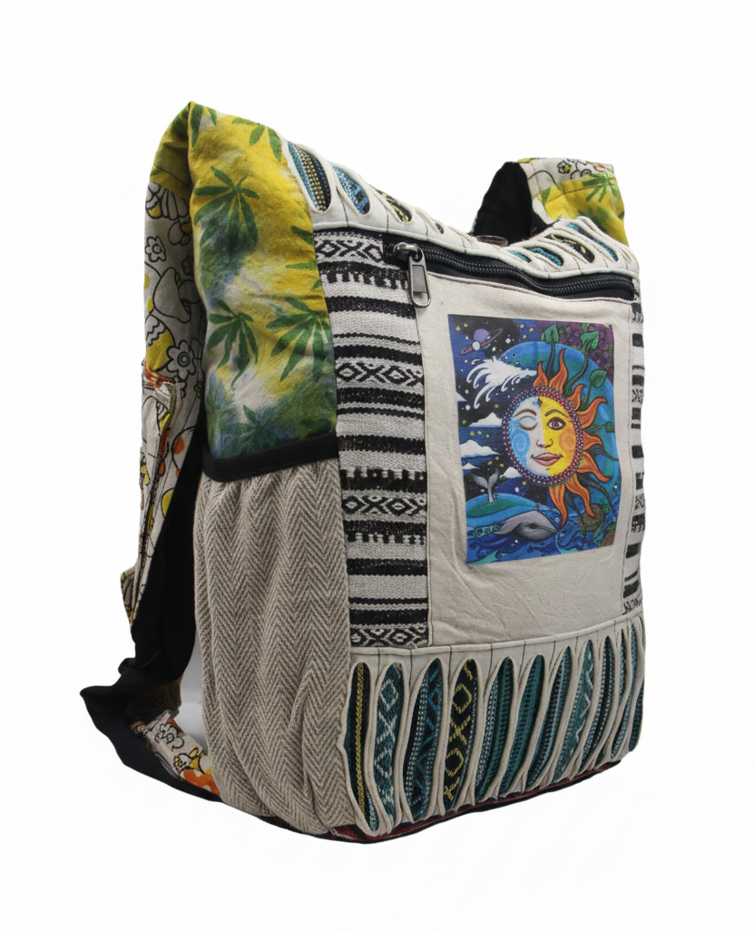 Fair Trade Handmade Gheri Hippie Bag – Patchwork Boho Shoulder Purse | Festival & Everyday Use | Wholesale Fair Trade Handmade Gheri Hippie Bag – Patchwork Boho Shoulder Purse | Festival & Everyday Use | Wholesale