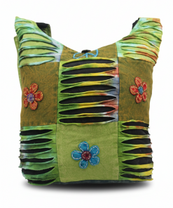 Wholesale Hippie Razor Cut Gheri Shoulder Bag – Handmade Patchwork Boho Tote