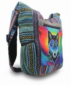 Handmade Ethnic Wolf Print Colorful Shoulder Bag – Hippie Gheri Festival | Wholesale