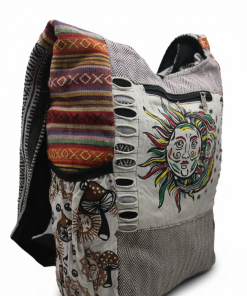 Gypsy Soul Handmade Crossbody Bag – Razor Cut sun moon print Boho Travel Bag | Wholesale