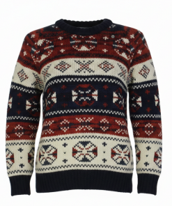 Hand Knit Wool Jumper with Polar Fleece Lining