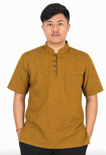 Hippie Plain Cotton Shirt Hippie Plain Cotton Shirt