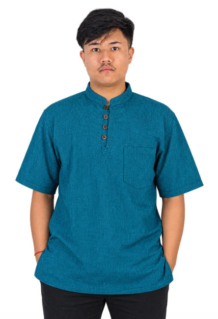 Hippie Plain Cotton Shirt Hippie Plain Cotton Shirt